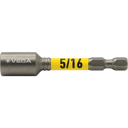 Impactech&reg; Nut Driver, 5/16" Tip, 1/4" Drive, 2-9/16" L, Magnetic Helyx Safety & Industrial Supplies
