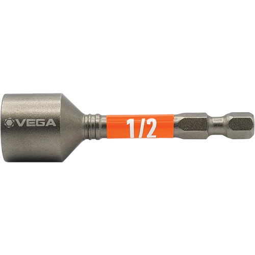 Impactech&reg; Nut Driver, 1/2" Tip, 1/4" Drive, 2-9/16" L, Magnetic Helyx Safety & Industrial Supplies