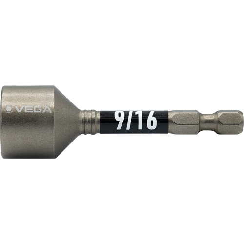 Impactech&reg; Nut Driver, 9/16" Tip, 1/4" Drive, 2-9/16" L, Magnetic Helyx Safety & Industrial Supplies
