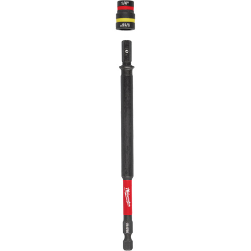 SHOCKWAVE Impact Duty 1/4” & 5/16” QUIK-CLEAR 2-in-1 Nut Driver, 1/4" Drive, 6" L, Magnetic Helyx Safety & Industrial Supplies