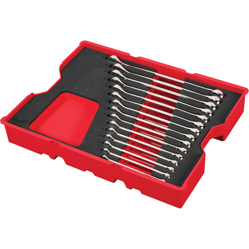 Wrench Set with Tray for PACKOUT Drawers, Combination, 15 Pieces, Metric Helyx Safety & Industrial Supplies