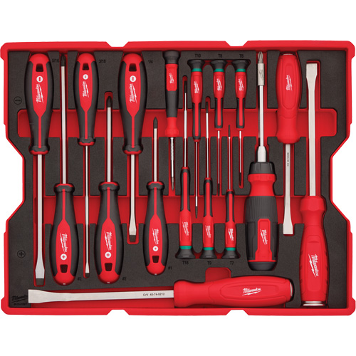 Screwdriver & Pry Bar Set with Tray for PACKOUT Drawers, 17, Magnetic Helyx Safety & Industrial Supplies