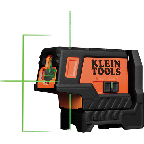 Compact Green Cross-Line Laser Level with Plumb Spot Helyx Safety & Industrial Supplies