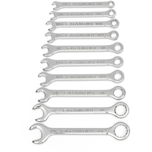 Jeu de cl&eacute;s SAE courtes, Combinaison, 10 morceaux, Imp&eacute;rial Helyx Safety & Industrial Supplies