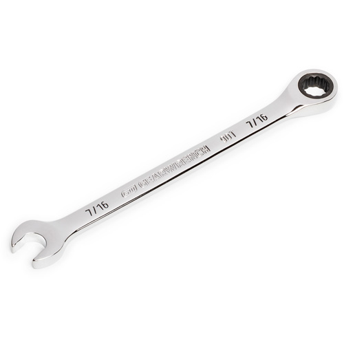 Cl&eacute; &agrave; cliquet combin&eacute;e &agrave; 90 dents, 12 pans, 7/16", Fini Chrome Helyx Safety & Industrial Supplies