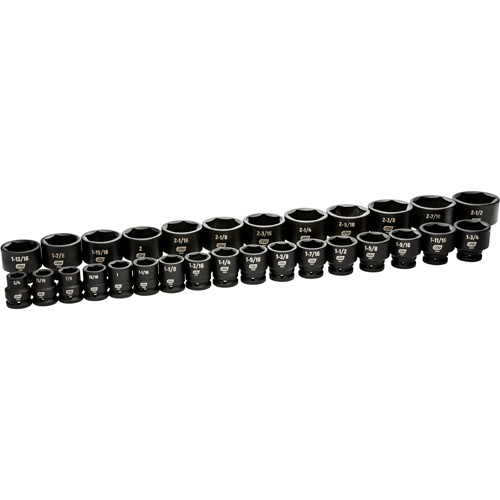 Jeu de douilles SAE &agrave; 6 pans, 29 Mcx, Chocs, Prise de 3/4" Helyx Safety & Industrial Supplies