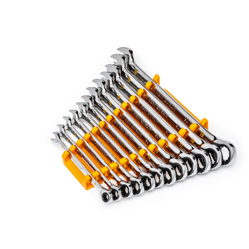 90-Tooth 12 Point Wrench Set, Ratcheting Combination, 12 Pieces, Metric Helyx Safety & Industrial Supplies