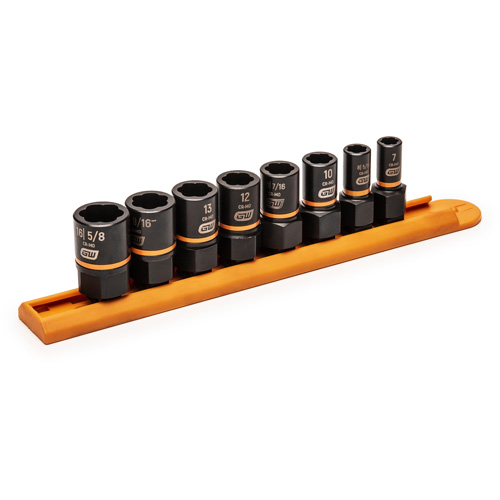 Jeu de douilles d'extraction Bolt Biter, 8 Mcx, Chocs, Prise de 1/4"/3/8" Helyx Safety & Industrial Supplies