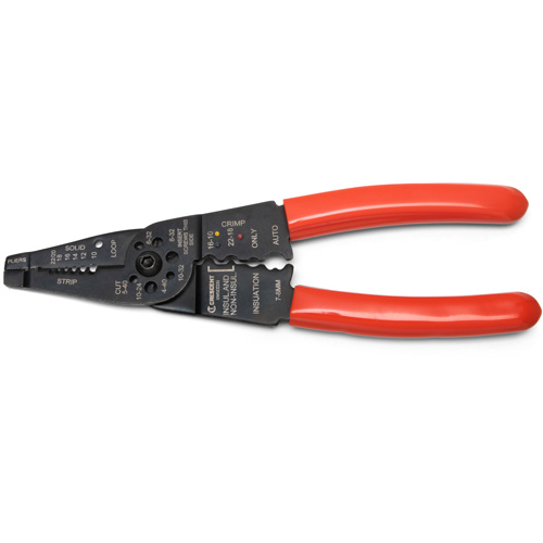 Wire Stripper & Crimper, 8" L, 10 - 22 AWG Helyx Safety & Industrial Supplies