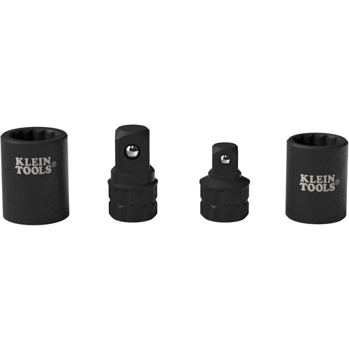 Jeu d'adaptateurs pour cl&eacute; &agrave; douille KNECT 4 mcx, Chocs, Prise 1/2"/3/8", Douille 1/2"/3/8", 0,98" lo, Sph&eacute;rique Helyx Safety & Industrial Supplies