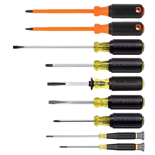 Electrician Screwdriver Set, 9 Pcs. Helyx Safety & Industrial Supplies