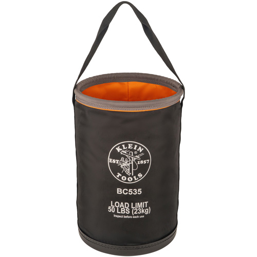 Seau utilitaire droit, 17" lo x 12" la x 4" h, Nylon, Noir/Gris/Orange Helyx Safety & Industrial Supplies