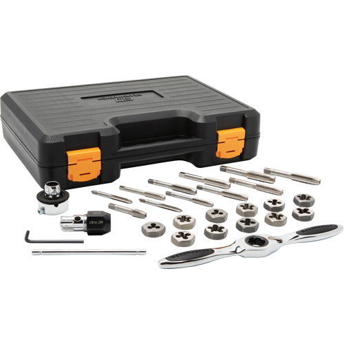 SAE Ratcheting Tap & Die Set, 27 Pieces Helyx Safety & Industrial Supplies