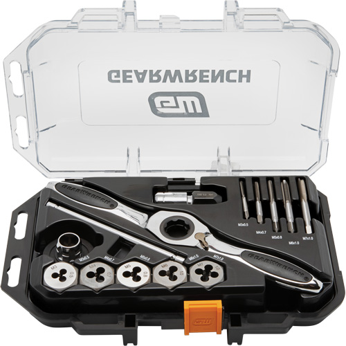 Metric Ratcheting Tap & Die Set, 15 Pieces Helyx Safety & Industrial Supplies