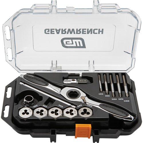SAE Ratcheting Tap & Die Set, 15 Pieces Helyx Safety & Industrial Supplies