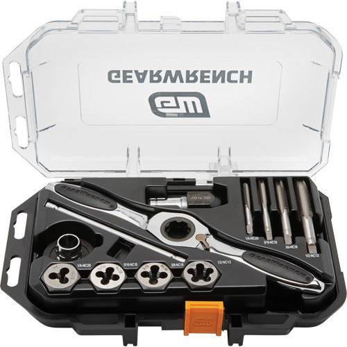 SAE Ratcheting Tap & Die Set, 13 Pieces Helyx Safety & Industrial Supplies