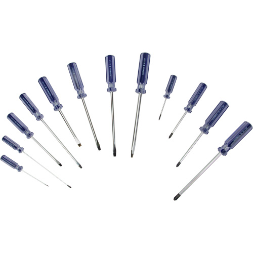 Slotted & Philips Screwdriver Kit, 12 Pcs. Helyx Safety & Industrial Supplies
