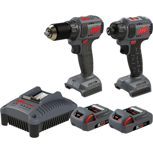 Compact Drill & Screwdriver Cordless Combo Tool Kit, Lithium-Ion, 20 V Helyx Safety & Industrial Supplies