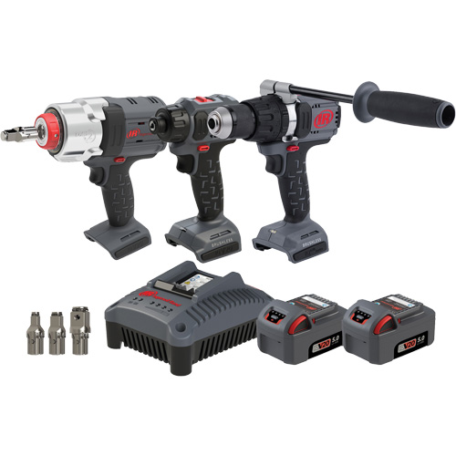 Screwdriver, Hammer Drill & Impact Driver Combo Tool Kit, Lithium-Ion, 20 V Helyx Safety & Industrial Supplies