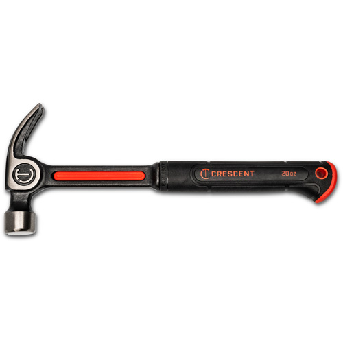 Curve Claw Hammer, 20 oz., Solid Steel Handle, 14-73/100" L Helyx Safety & Industrial Supplies