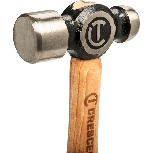 Ball Pein Hammer, 32 oz. Head Weight, Polished Face, Wood Handle Helyx Safety & Industrial Supplies