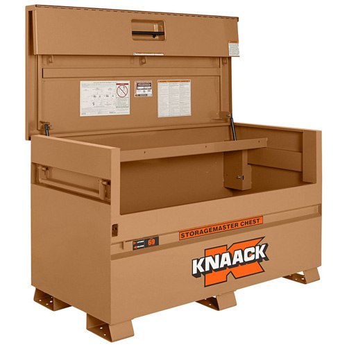 Model 69 Piano Box with Padlock, 60" W x 30" D x 34-1/4" H, Tan Helyx Safety & Industrial Supplies