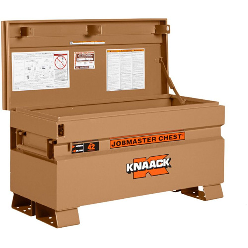 Coffre de chantier mod&egrave;le 42 avec cadenas, 42" x 19" x 23-3/8", Acier, Havane Helyx Safety & Industrial Supplies