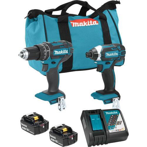 Ensemble visseuse &agrave; chocs et perceuse-visseuse &agrave; chocs sans fil LXT, Lithium-ion, 18 V Helyx Safety & Industrial Supplies
