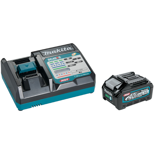 Trousse de d&eacute;marrage avec chargeur rapide et batterie 4,0Ah 40Vmax XGT, 40 V, Lithium-ion Helyx Safety & Industrial Supplies