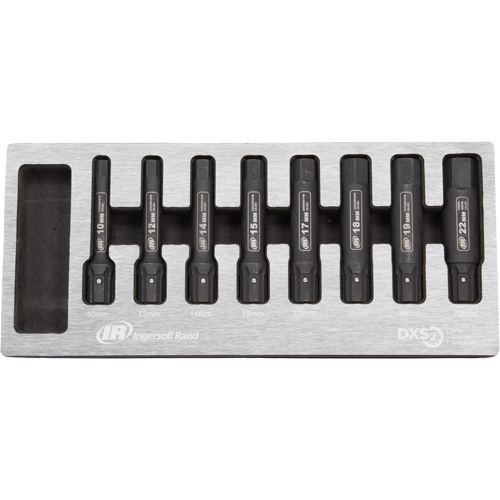 Metric Bit Impact Socket Set, Hex, 8 Pcs Helyx Safety & Industrial Supplies