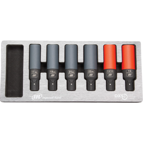 SAE/Metric Lug Nut Impact Socket Set, 6 Pcs, Impact Helyx Safety & Industrial Supplies