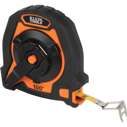 Closed Reel Long Tape Measure, 10 mm x 100', Imperial Graduations Helyx Safety & Industrial Supplies