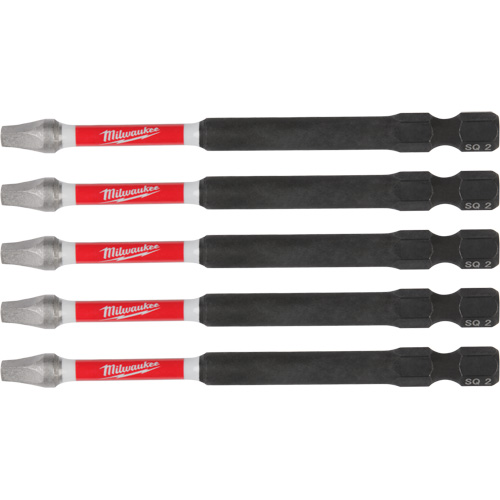 Embouts de tr&eacute;pan &agrave; chocs SHOCKWAVE, Carr&eacute;e, Embout 2, Longueur 3-1/2" Helyx Safety & Industrial Supplies