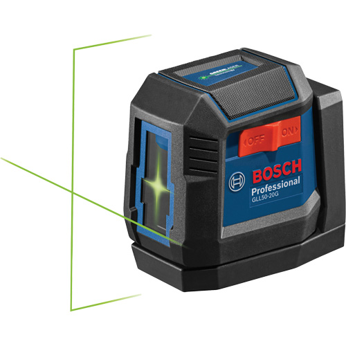 Laser &agrave; lignes crois&eacute;es auto-nivelant &agrave; faisceau vert Helyx Safety & Industrial Supplies