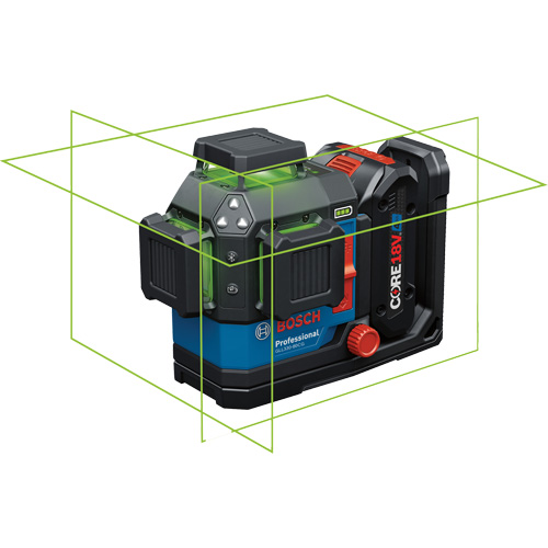 360 Connected Green-Beam Three-Plane Leveling and Alignment Laser Helyx Safety & Industrial Supplies