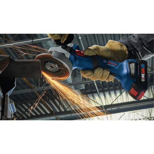 Brushless Angle Grinder with Slide Switch, 4-1/2" Wheel, 18 V Helyx Safety & Industrial Supplies