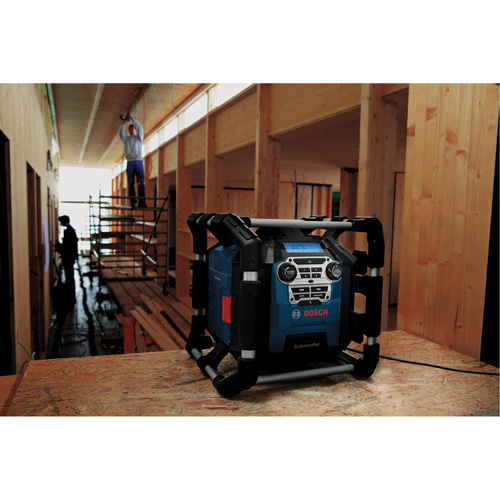 Jobsite Radio with Bluetooth&reg; 5.0 & Power Station, Lithium-Ion, 18 V Helyx Safety & Industrial Supplies