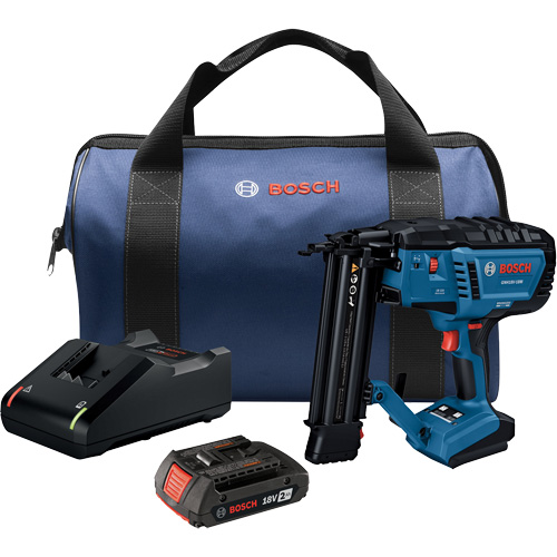Brushless 18-Gauge Brad Nailer Kit with Standard Power Battery, 18 V, Lithium-Ion Helyx Safety & Industrial Supplies