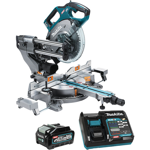 XGT Brushless Dual Compound Mitre Saw with AWS Helyx Safety & Industrial Supplies