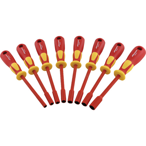 Metric Insulated Nut Driver Set, 1000 V, 8 Pcs Helyx Safety & Industrial Supplies