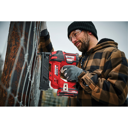 18V Cordless Narrow Crown Stapler (Tool Only), 1/4" Staples Helyx Safety & Industrial Supplies