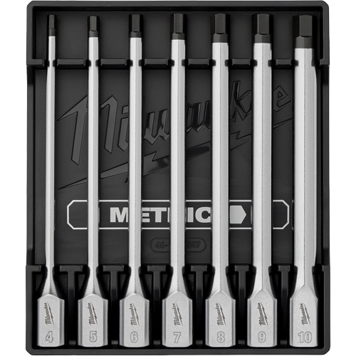 Long Metric Bit Socket Set, Hex, 3/8" Drive, 7 Pcs Helyx Safety & Industrial Supplies