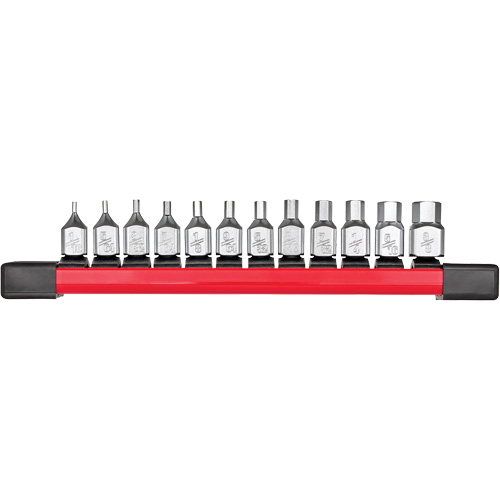 Long SAE Bit Socket Set, Hex, 1/4" Drive, 12 Pcs Helyx Safety & Industrial Supplies