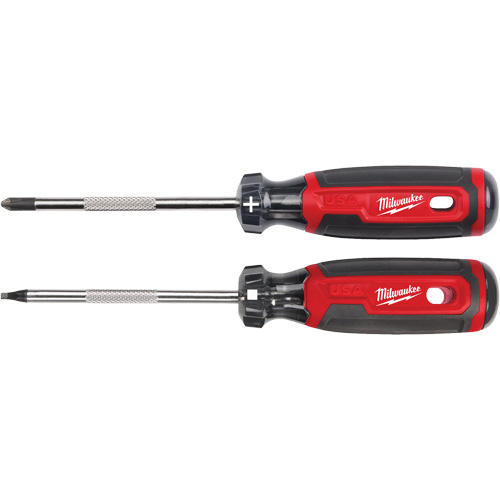 Cushion Grip Screwdriver Set, 2 Pcs. Helyx Safety & Industrial Supplies