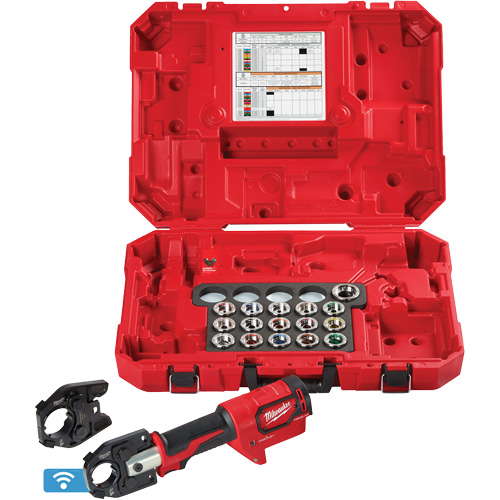 Sertisseuse M18 FORCE LOGIC 600 MCM Cu avec matrices et m&acirc;choire &eacute;tendue 750 MCM Helyx Safety & Industrial Supplies