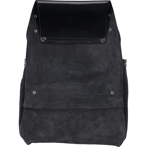 Phantom Collection Heavy-Duty Nail & Tool Bag, Leather, 10 Pockets, Black Helyx Safety & Industrial Supplies