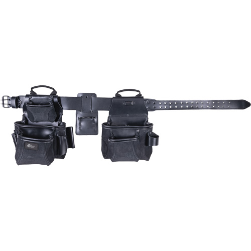 Phantom Collection 4-Piece Heavy-Duty Combo Apron, Leather, Black Helyx Safety & Industrial Supplies