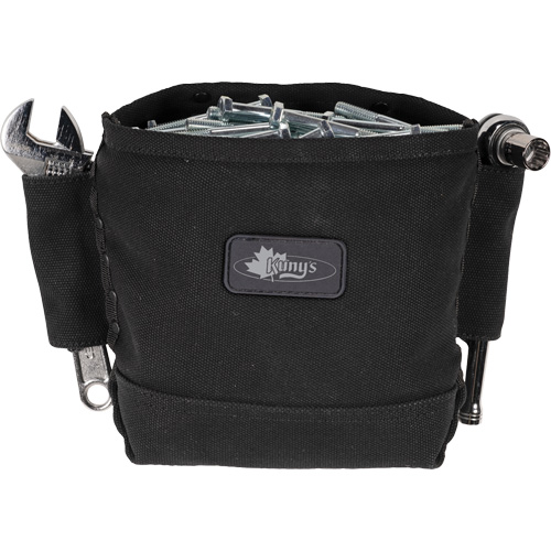Phantom Collection Nut & Bolt Bag with 2 Sleeves, Canvas, 3 Pockets, Black Helyx Safety & Industrial Supplies