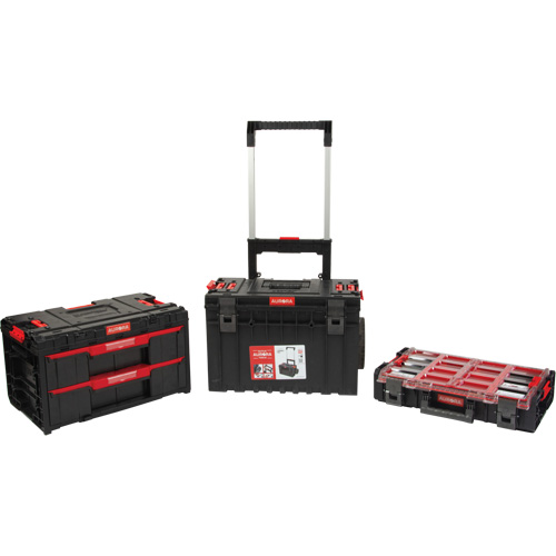 3-Piece Arx&reg; Rolling Toolbox Base Set, 25-1/5" x 19" x 42-2/5", Black Helyx Safety & Industrial Supplies