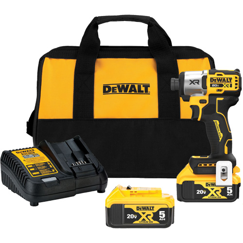 MAX* XR&reg; 3-Speed Impact Driver Kit, 1/4", 1825 in-lbs Max. Torque, 20 V, Lithium-Ion Helyx Safety & Industrial Supplies